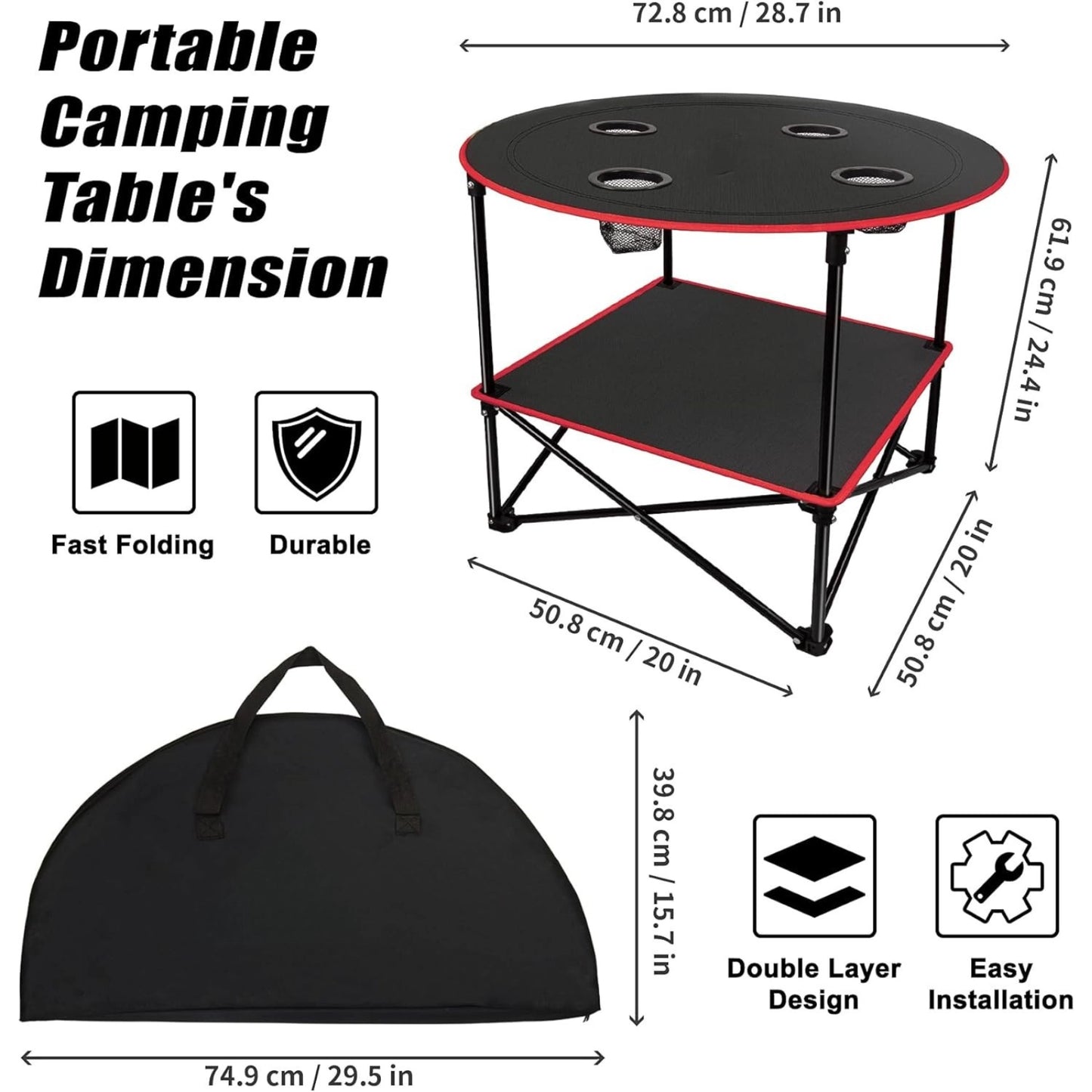Camping & Beach Table